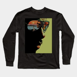 Stevie Wonder Retro Aesthetic 70s 80 Long Sleeve T-Shirt